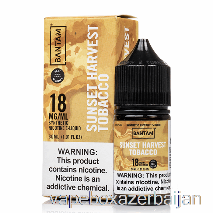 Vape Baku Sunset Harvest Tobacco - Bantam SALTS - 30mL 18mg